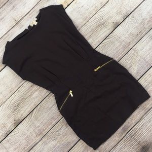 Michael Kors Brown and gold pocket dress BNWT!